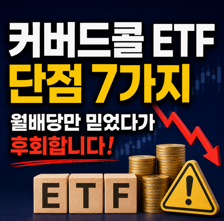 커버드콜 ETF 단점 "월배당만 믿었다가 후회합니다" 투자 전 꼭 알아야 할 핵심