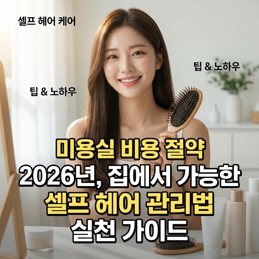 미용실 비용 절약 2026년 ｜ 집에서 가능한 셀프 헤어 관리법 실천 가이드