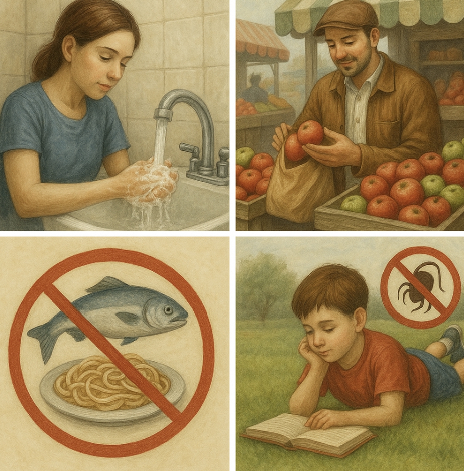 기생충 예방 관련 사진