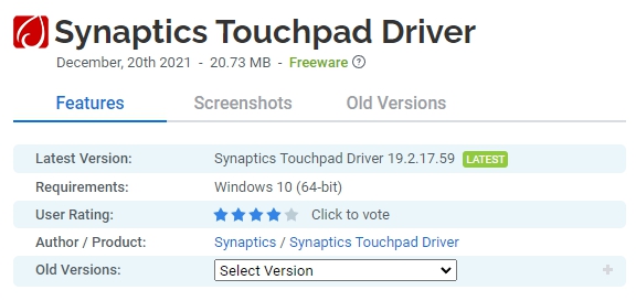 Synaptics-Touchpad-Driver