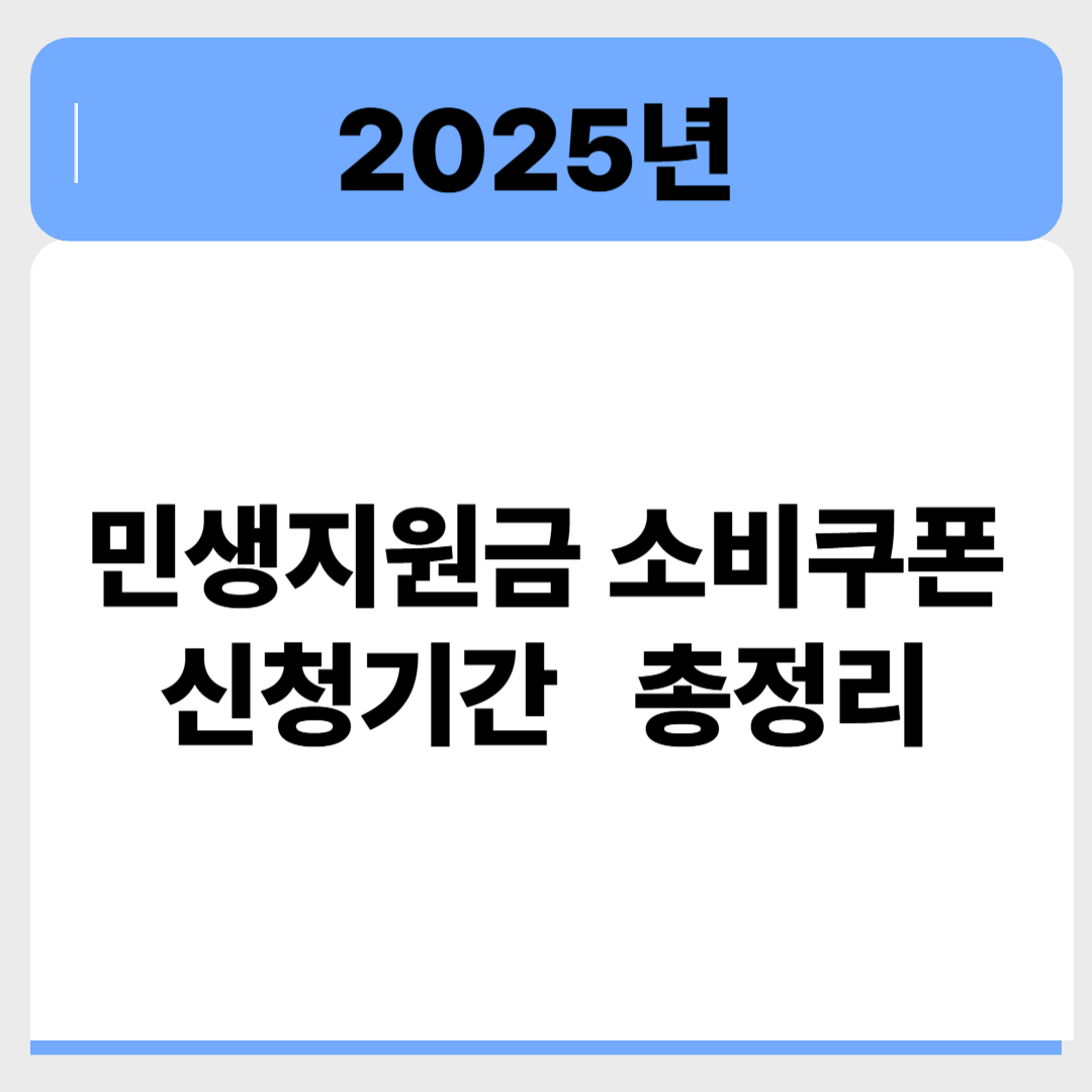 2025 민생소비쿠폰 신청 방법과 조건 총정리! 정확한 지급 기준만 쏙쏙 관련 이미지