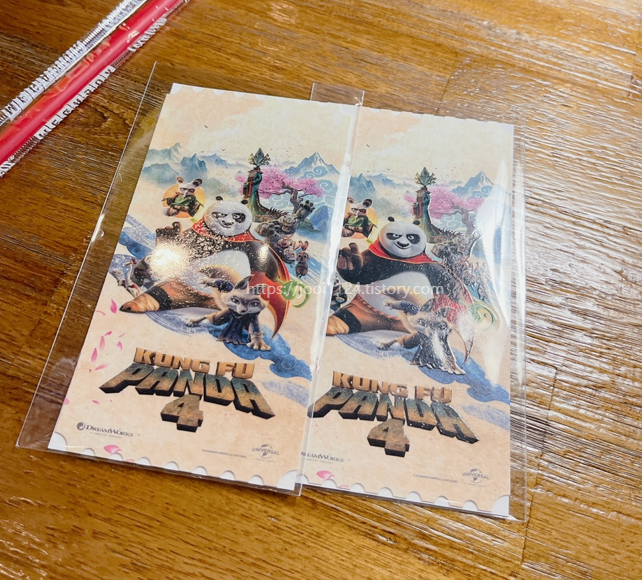 쿵푸팬더4 후기 쿠키 스포 없음 메가박스 굿즈 오리지널 티켓