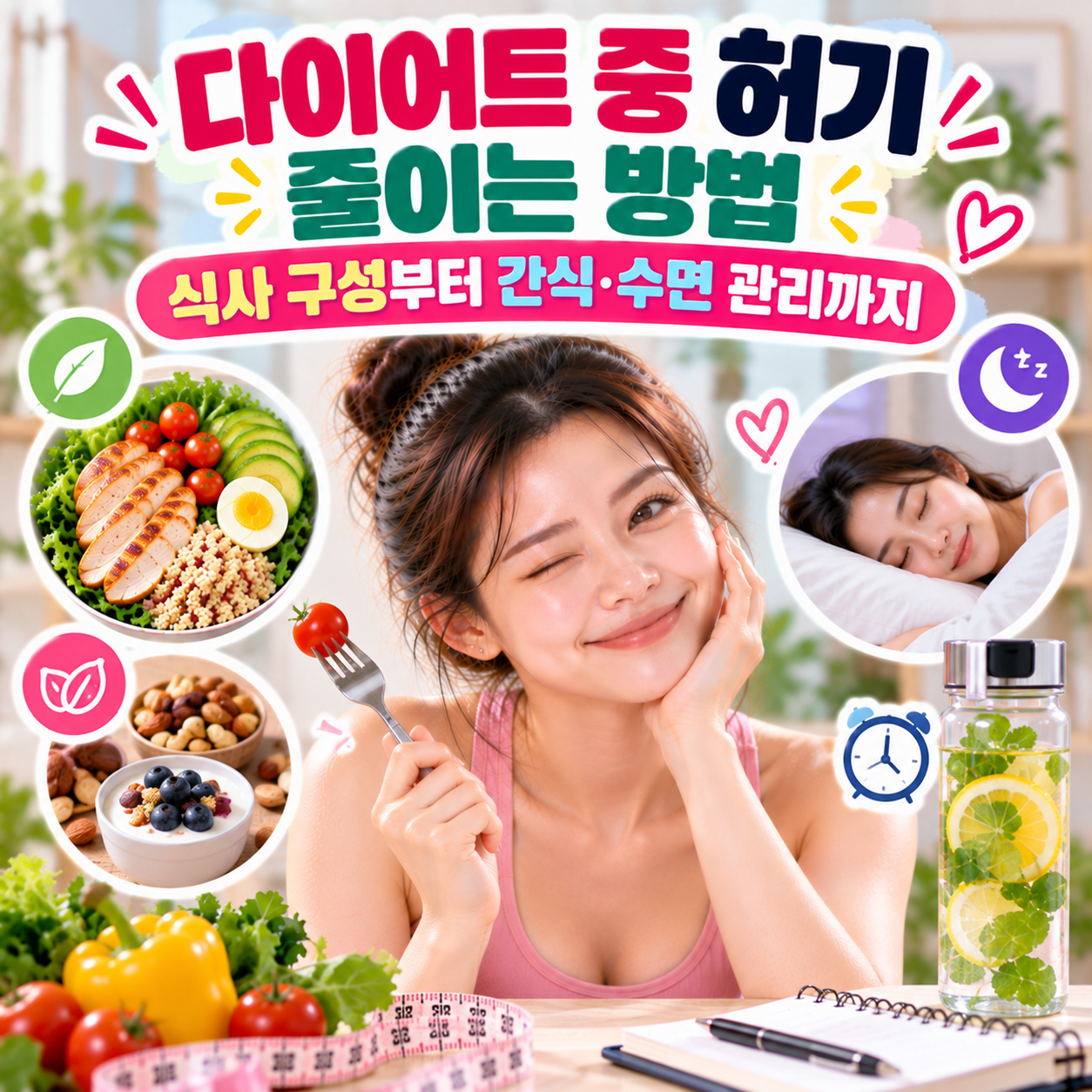 다이어트 중 허기 줄이는 방법