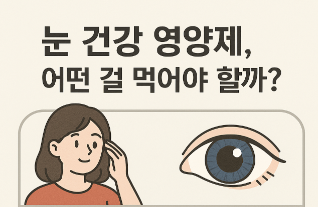 눈 건강 영양제 선택 기준 이미지