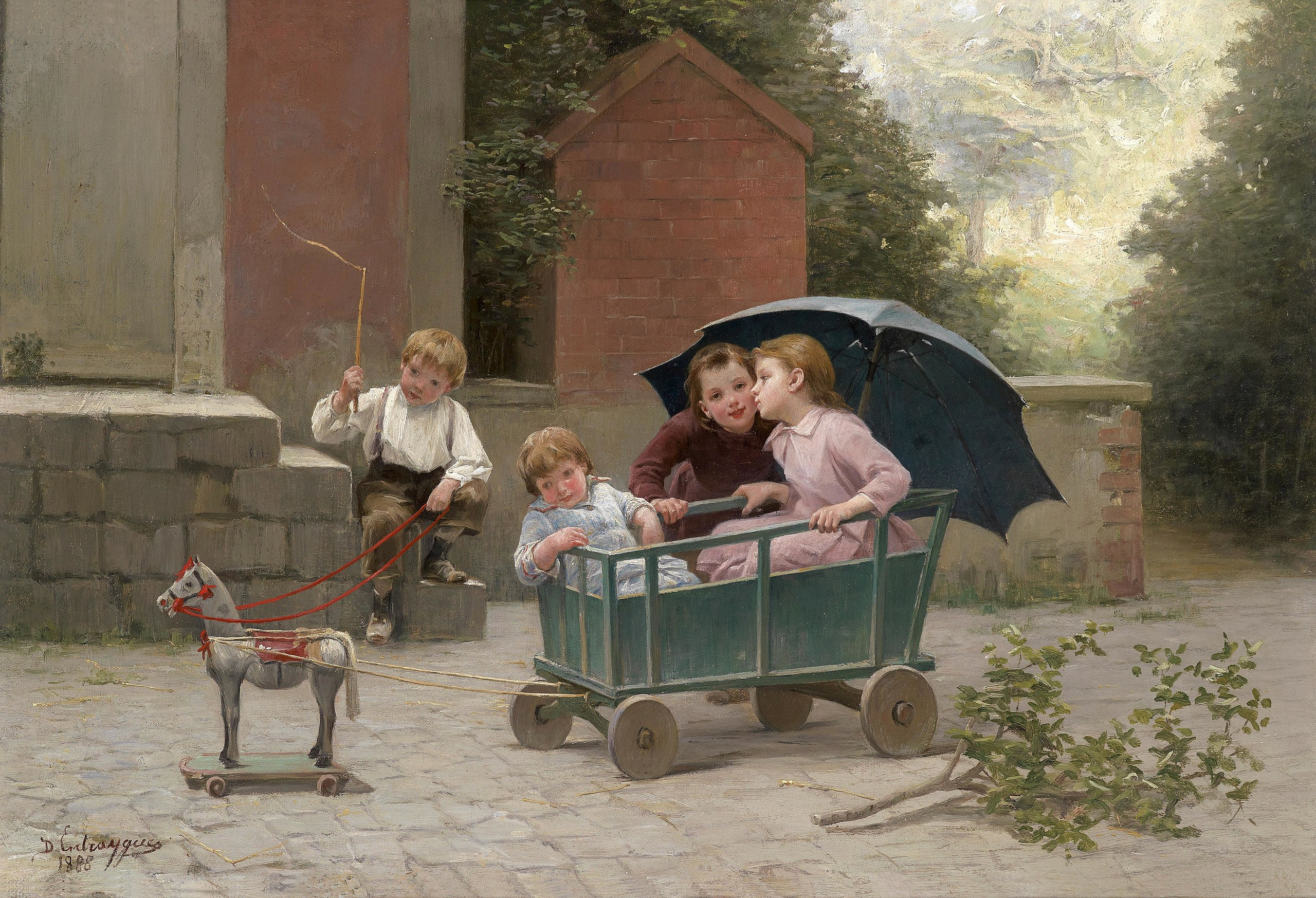 샤를 베르트랑 당트레그(Charles Bertrand d'Entraygues), 프랑스, 화가, 1850-1929