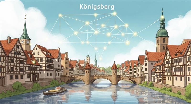 한붓그리기와 오일러 경로, 쾨니히스베르크의 다리 문제