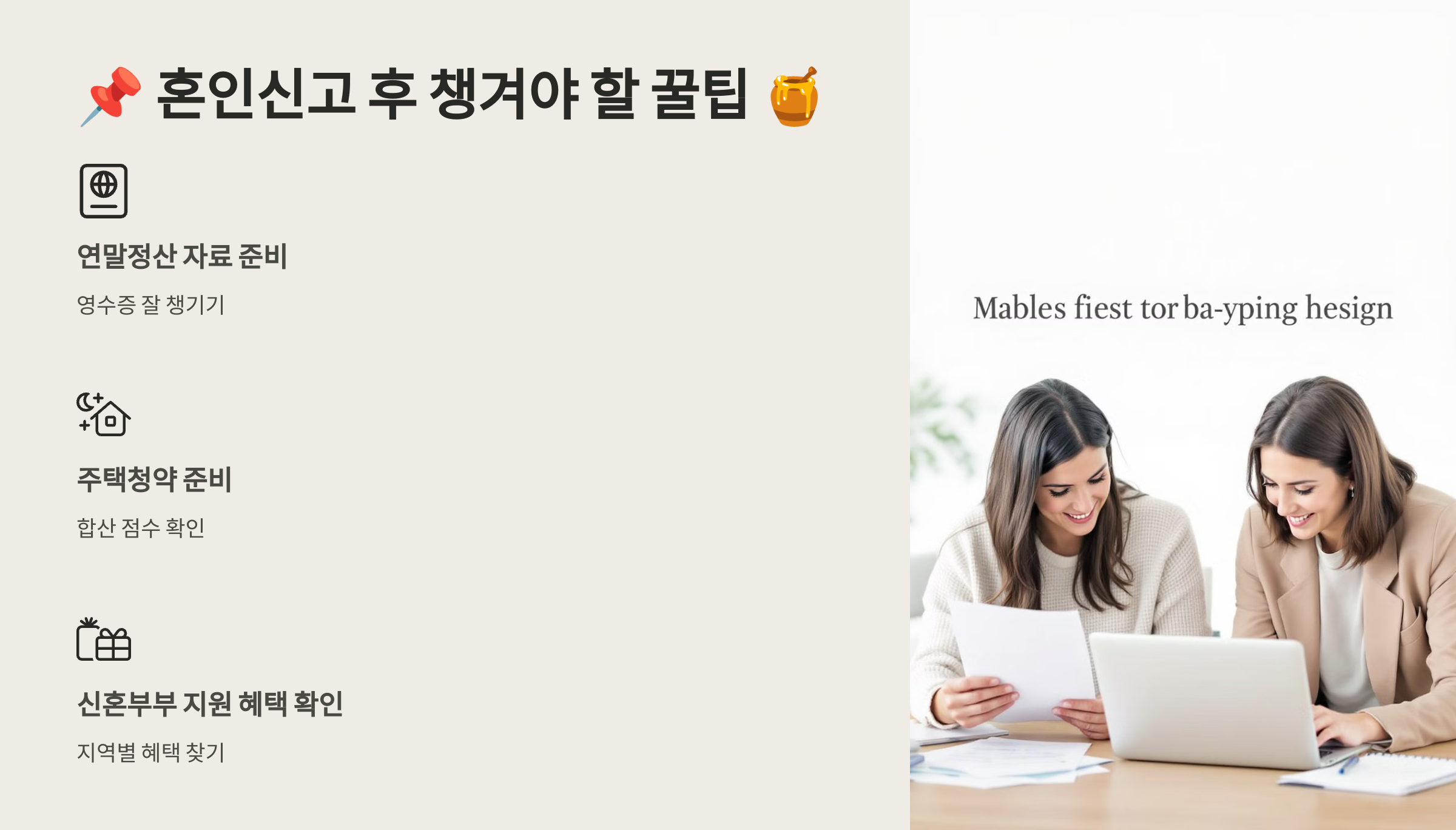 챙겨야 할 꿀팁