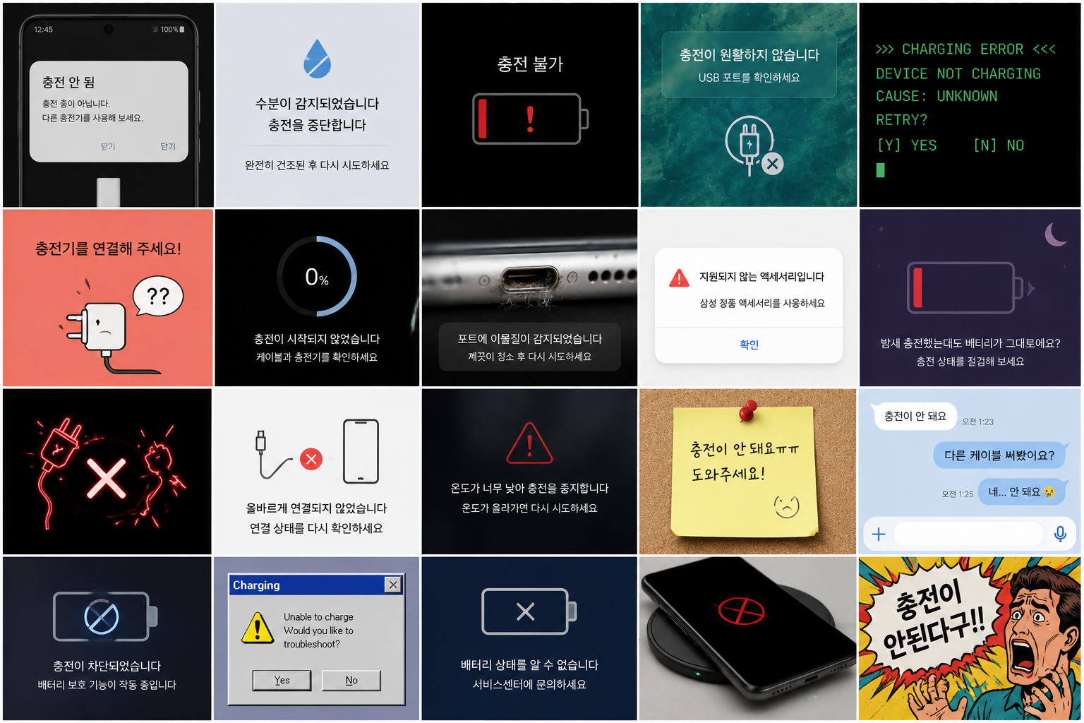 갤럭시 충전 안됨