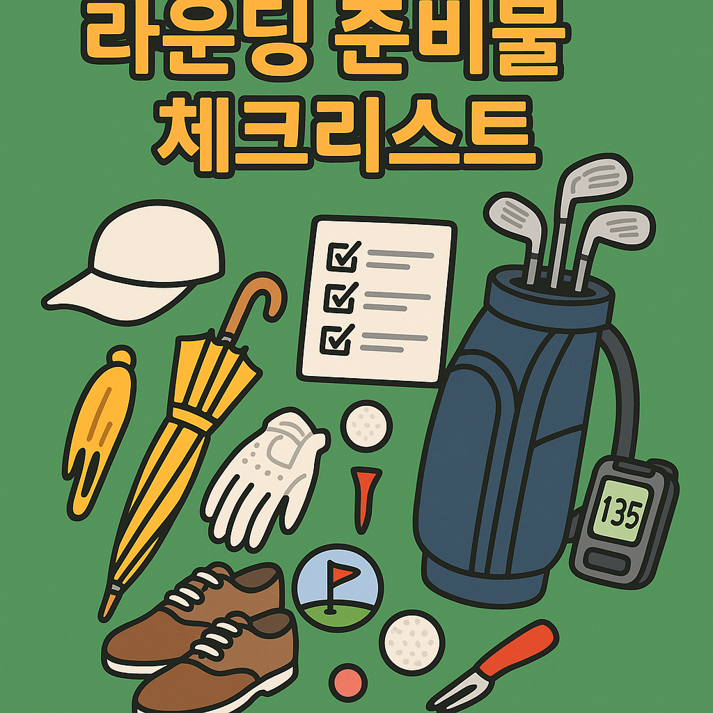 라운딩 준비물 체크리스트 사진