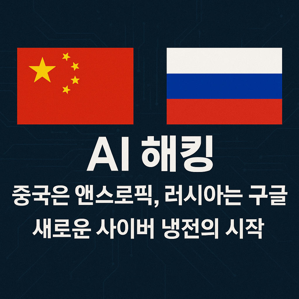 중국 해커는 앤스로픽, 러시아는 구글 AI 사이버 냉전의 새 얼굴