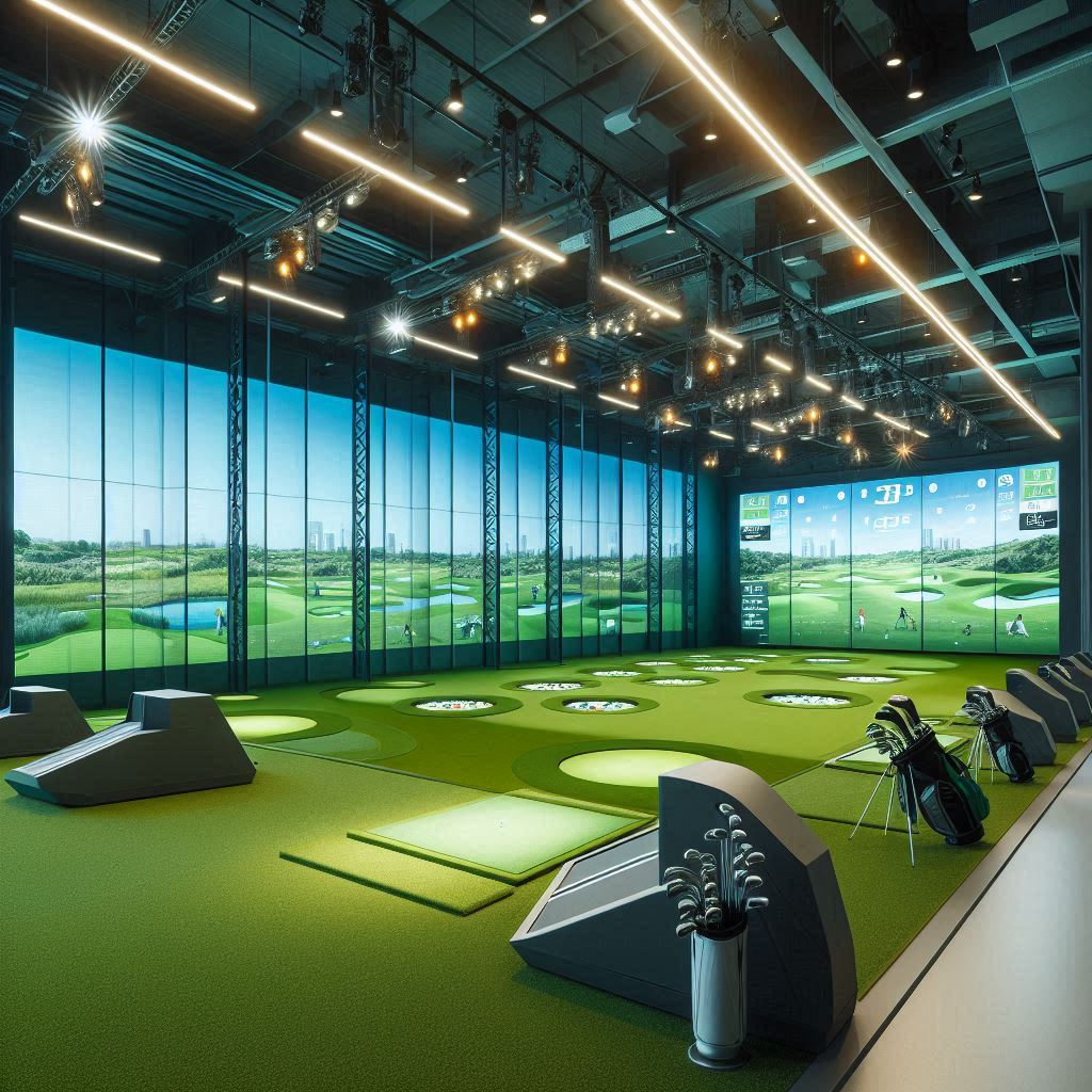 실내골프연습장 배경