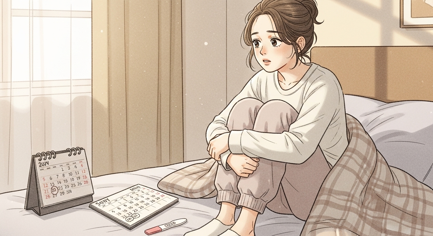 생리 전 출혈, 질염 증상