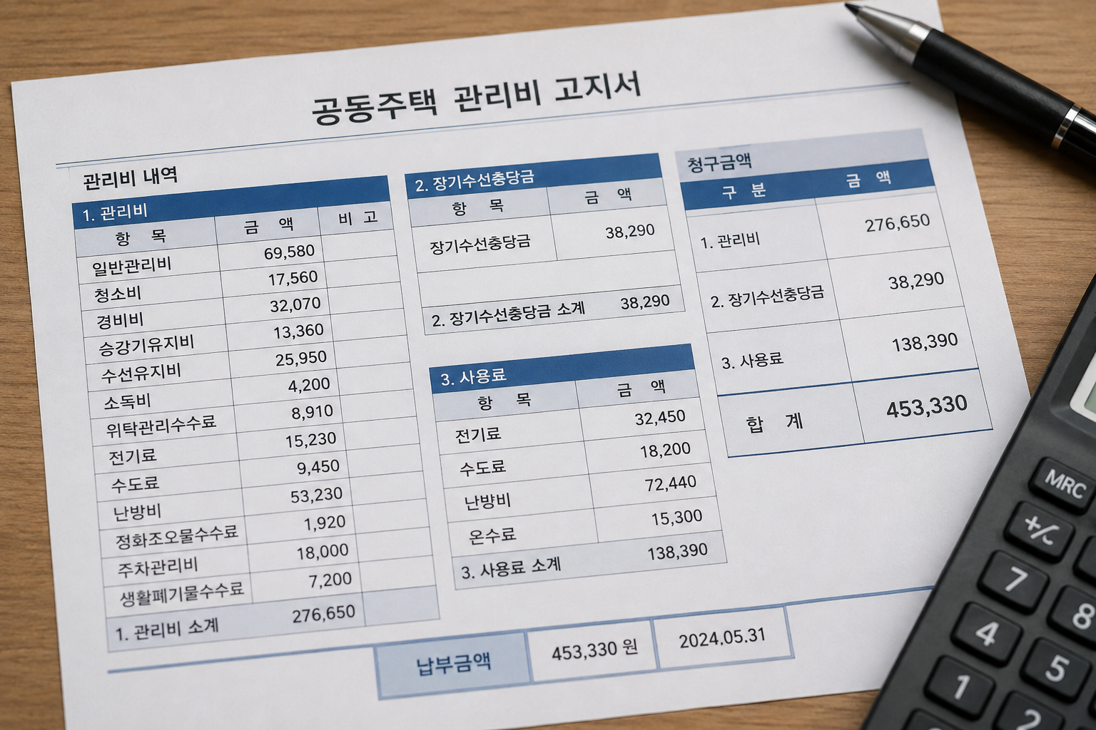 관리비 고지서에 숨은 뜻! 아파트 관리비 항목 쉽게 알아보기