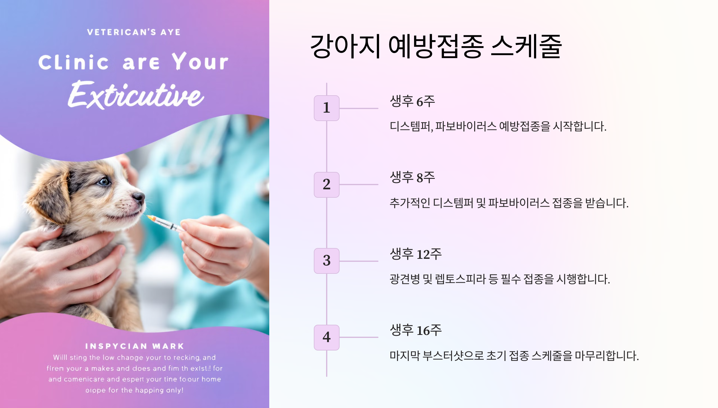 강아지 예방접종 스케줄