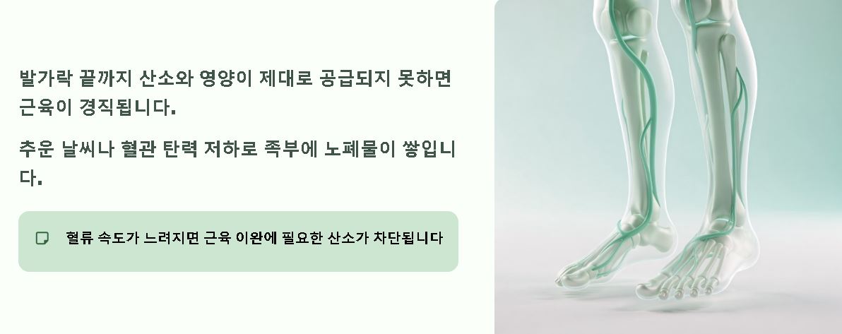 발가락 쥐나는 이유 해결