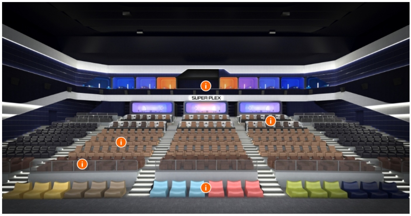 롯데시네마-슈퍼플렉스-좌석배치도