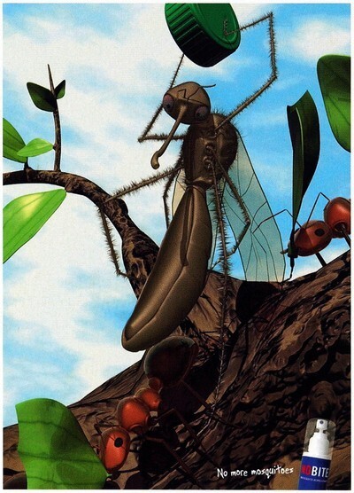 살충제 광고 카피 인쇄광고