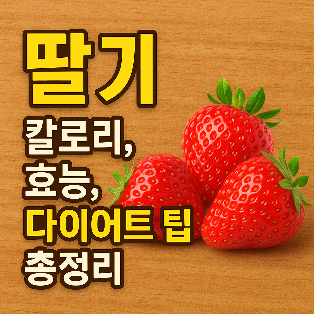 딸기 칼로리&middot;효능&middot;다이어트 팁 총정리