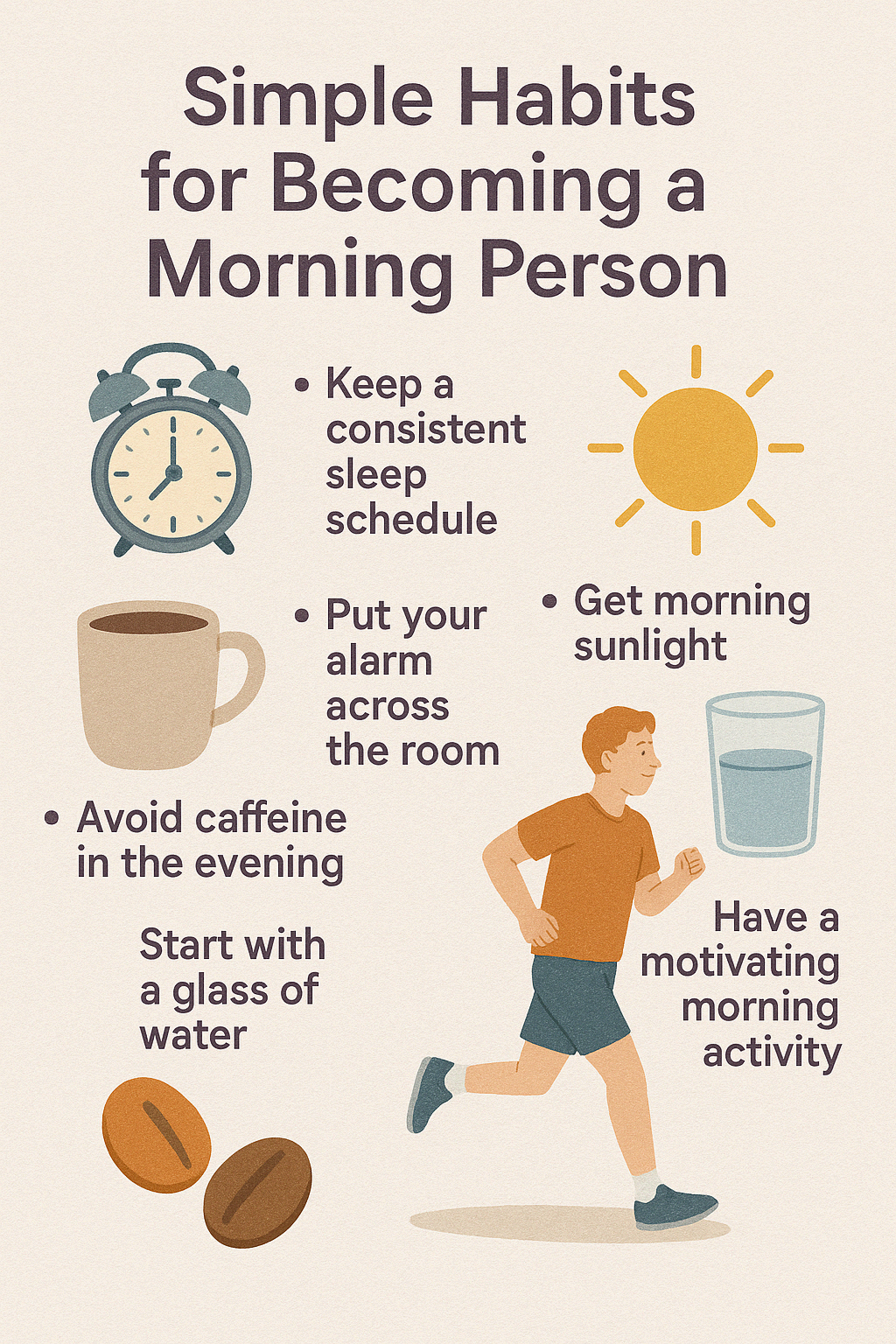 아침형 인간이 되는 초간단 습관 리스트