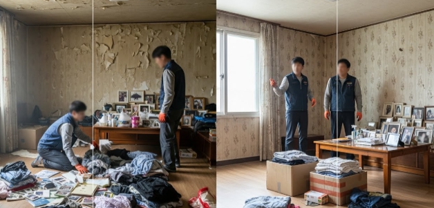 정선 고독사청소중