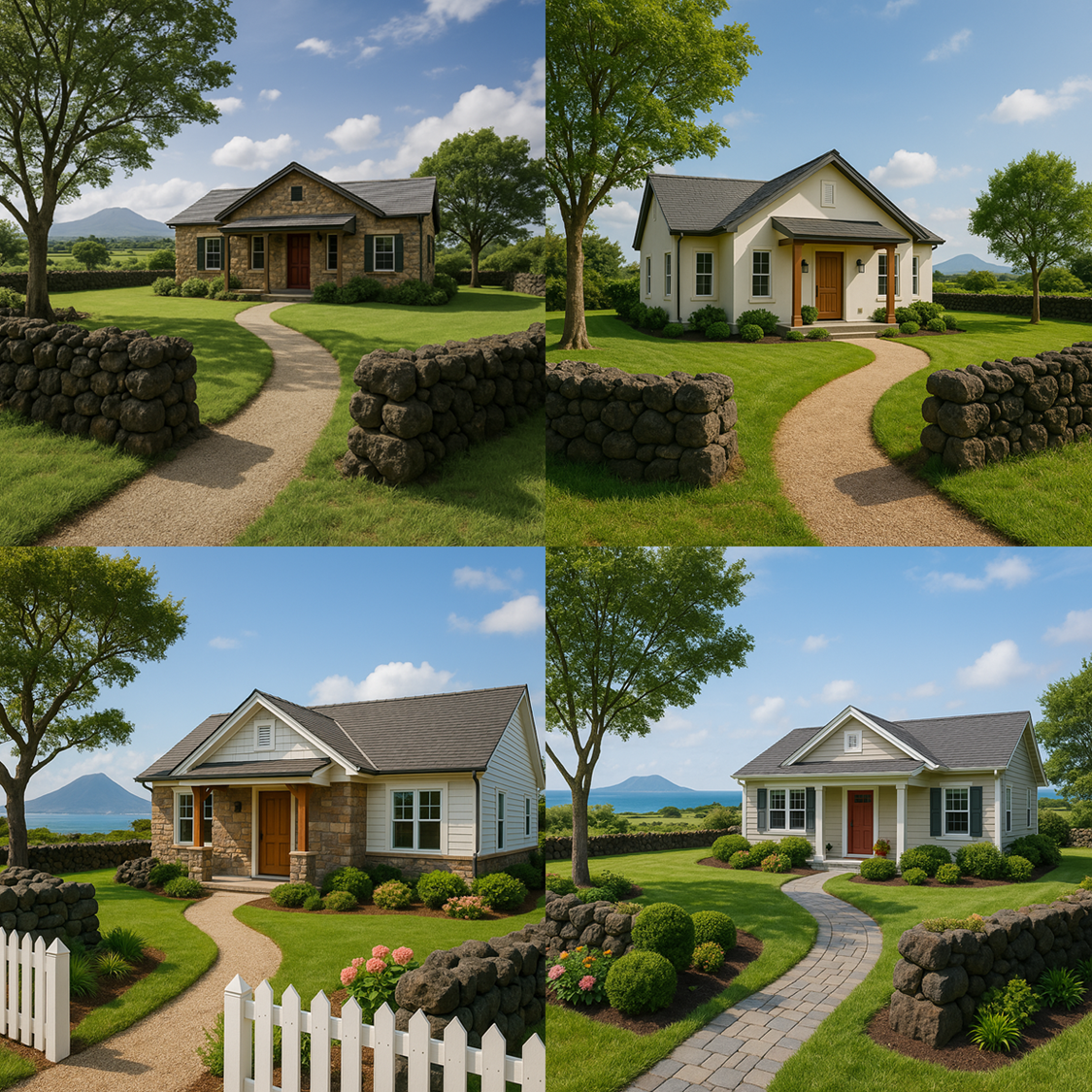 제주도 전원주택, 단독주택을 연상할 수 있는 이미지