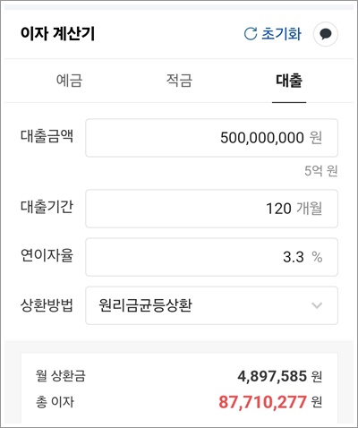 대출계산기 다음&amp;#44; 네이버 