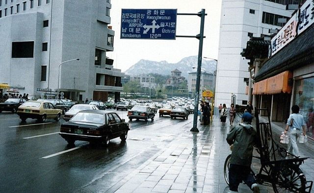 80년대 광화문앞. 낭만있던 80년대 서울의 모습