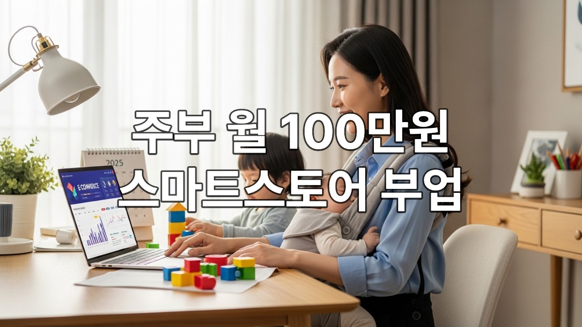 육아맘도 OK! 2025년 스마트스토어 부업으로 월 100만원 버는 비법