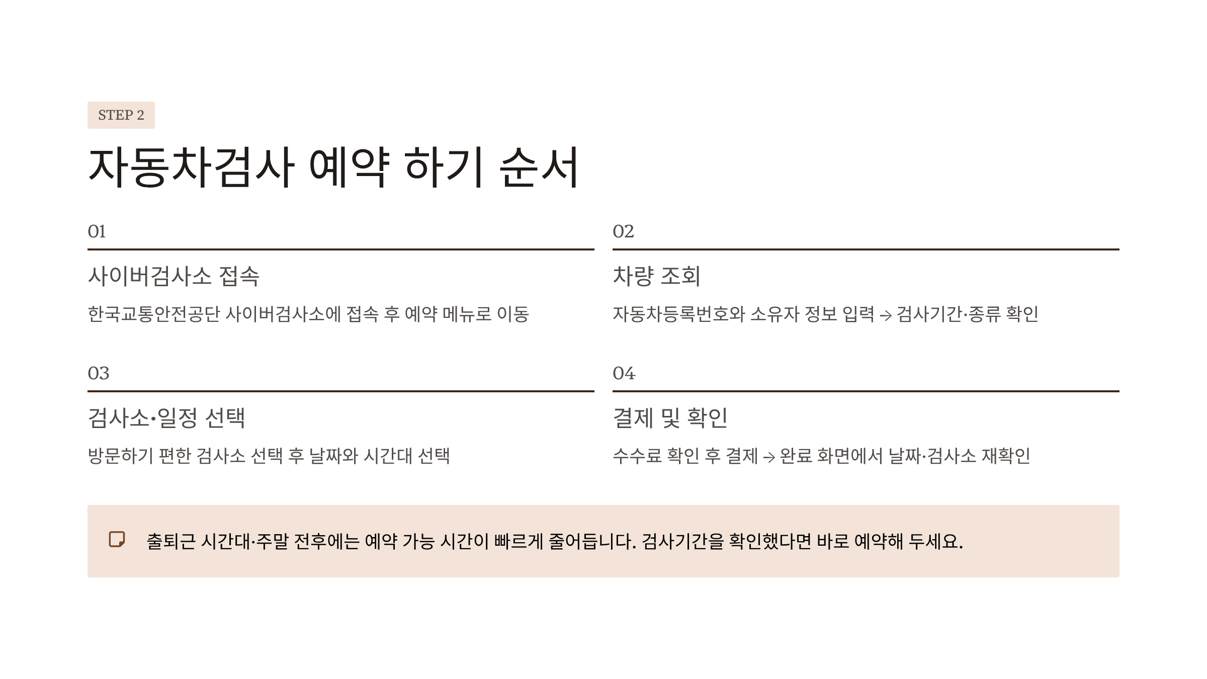 자동차검사 예약 하기 취소 할인