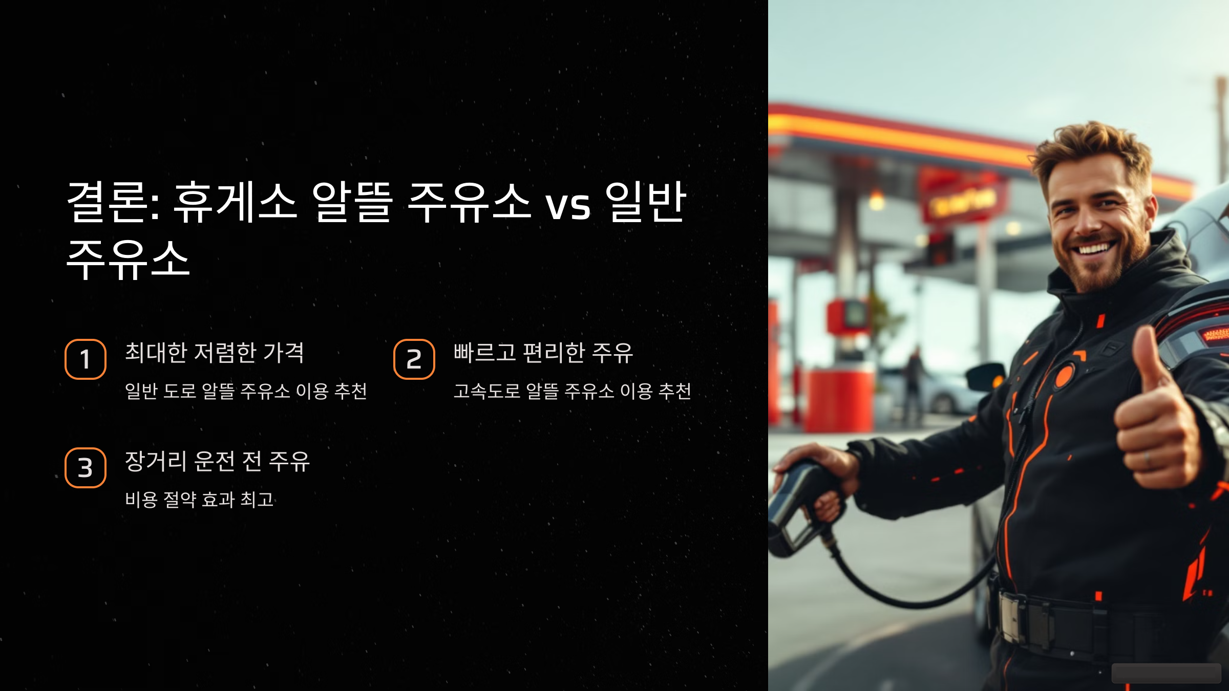 결론: 휴게소 알뜰 주유소 vs 일반 주유소