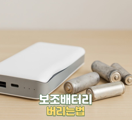 부푼 보조배터리 안전 폐기