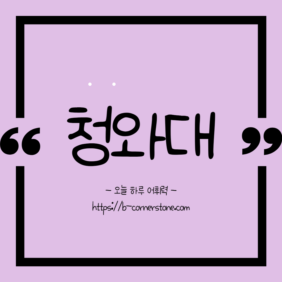 청와대 윤석열