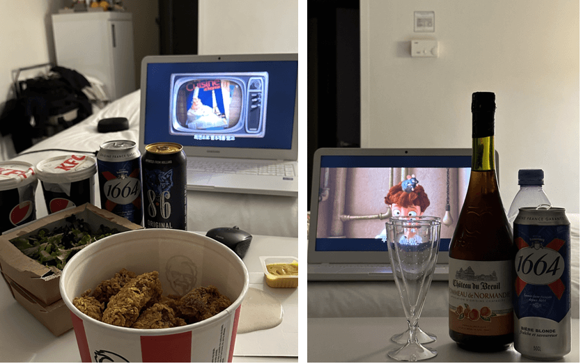 우버이츠로-주문한-배달-치킨에-맥주먹기