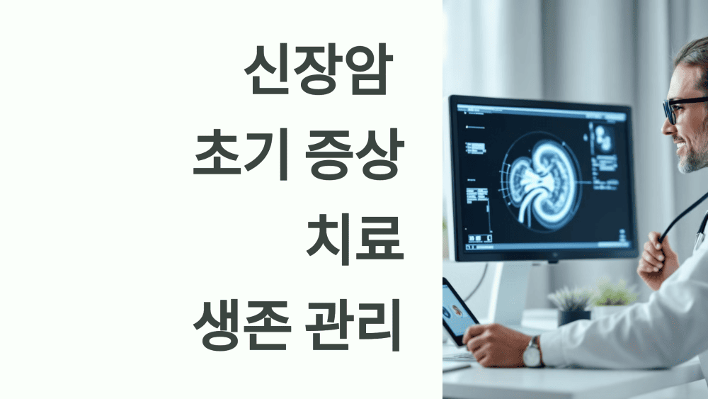 신장암 초기 증상, 치료, 생존 관리까지