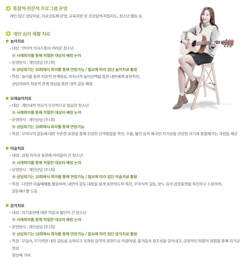 청소년치료재활센터운영-신청방법 지원내용 총정리