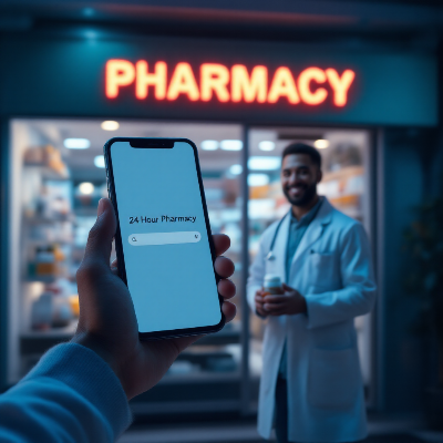 24시간 약국 찾기｜공공심야약국 이미지