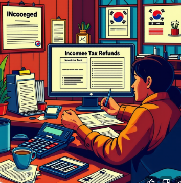 종합소득세환급과관련된 그림