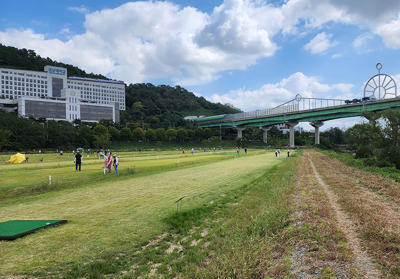 광주 서봉파크골프장. 광주 광산구 서봉동 205-6 (호남대학교 바로앞)