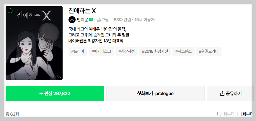 친애하는 X 🎭 출연진·몇부작·웹툰결말·OTT 김유정 소시오패스 연기 화제!