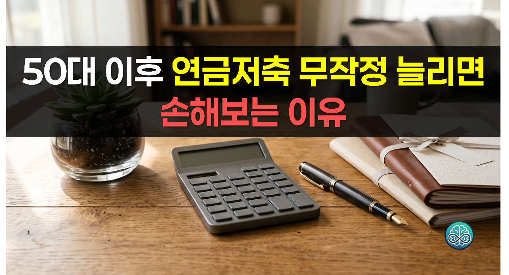 50대 이후 연금저축 무작정 늘리면 손해보는 이유 - 세금과 건강보험료 폭탄 피하는 법 총정리