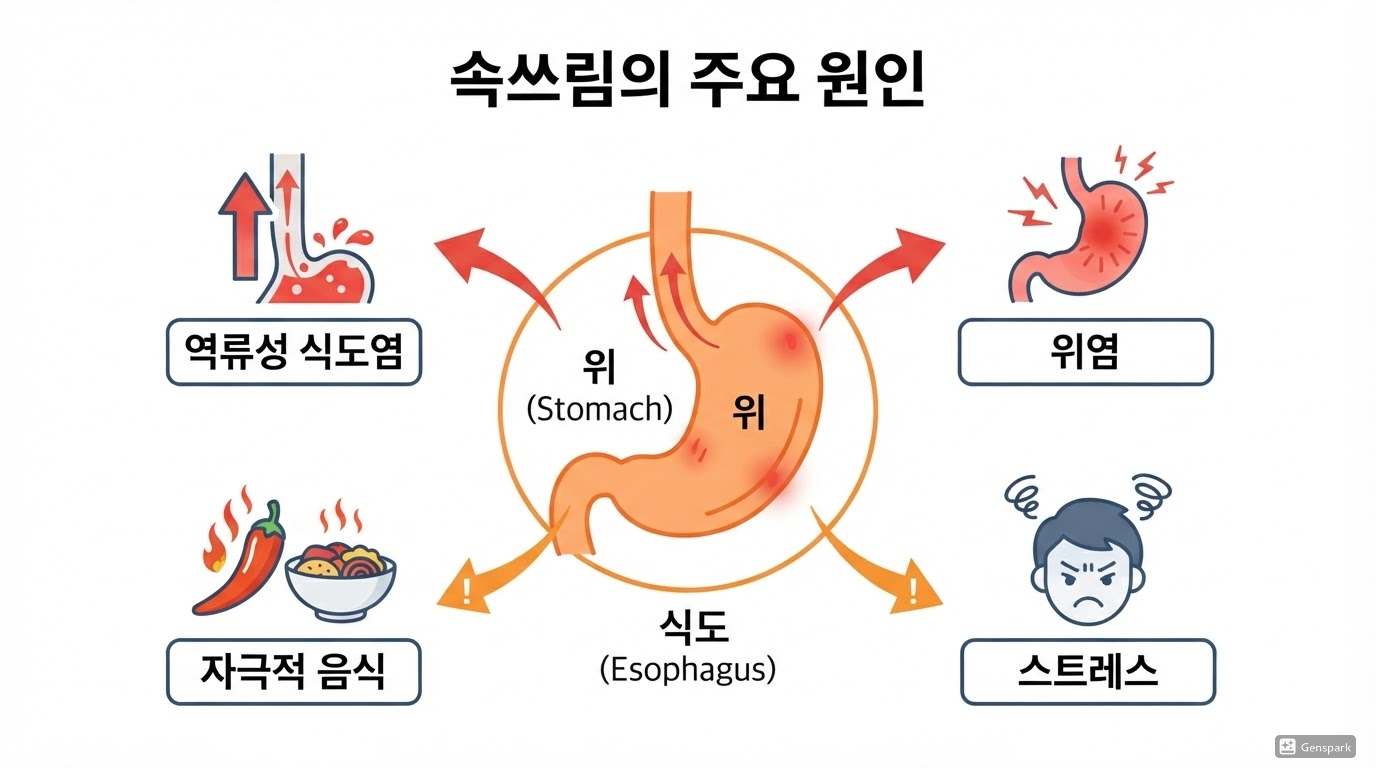 속 쓰림이 반복되는 주요 원인