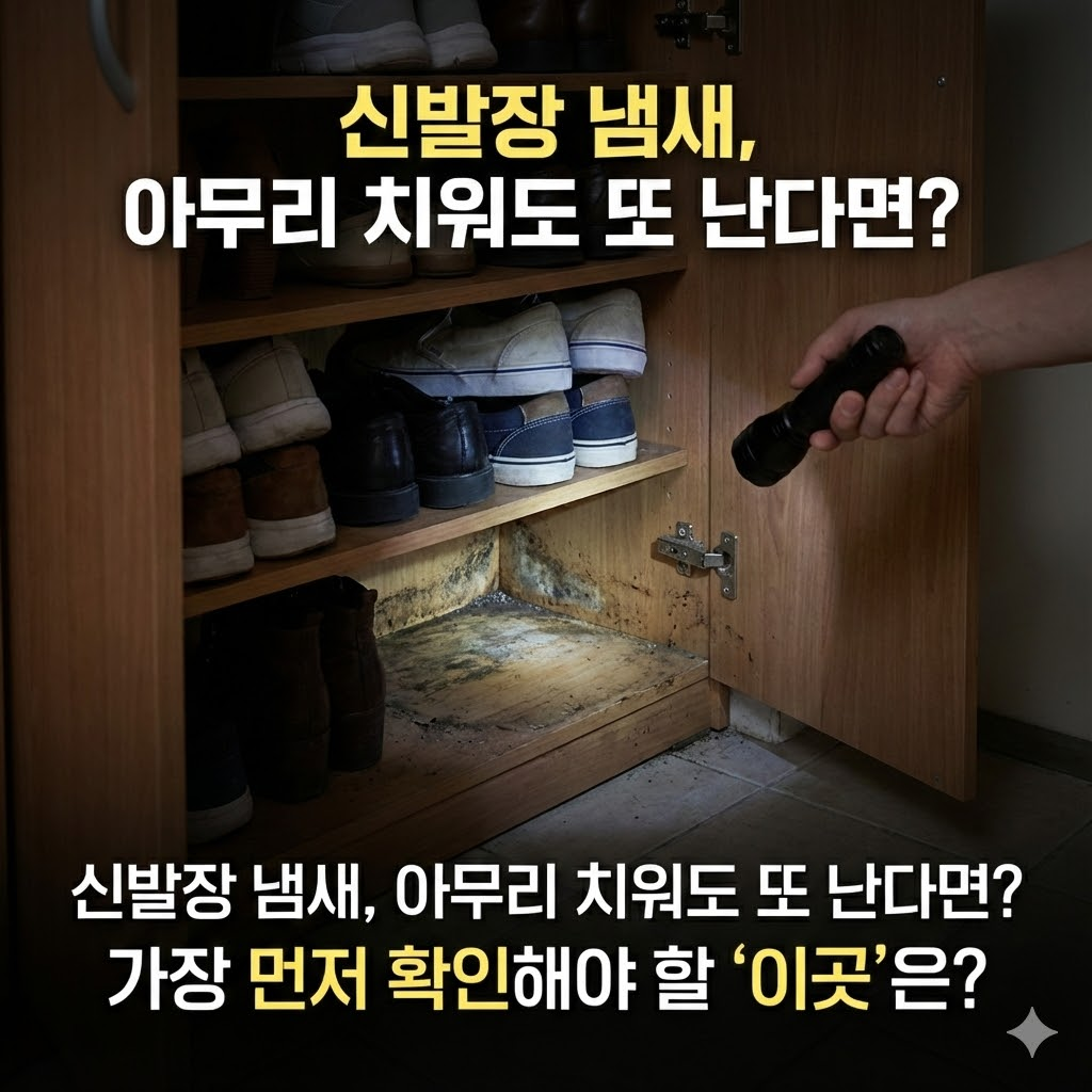 신발장 냄새가 반복되는 집, 먼저 확인해야 할 위치
