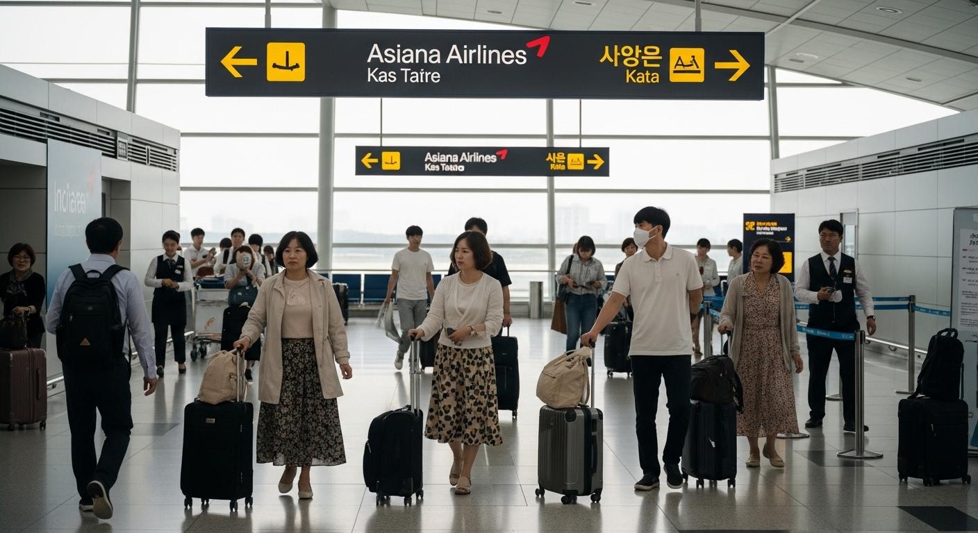 인천공항 아시아나 출국장