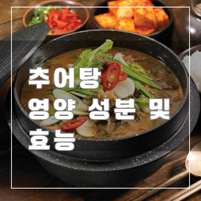 추어탕 영양 성분 및 효능