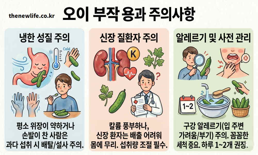 오이 효능 부작용 주의사항