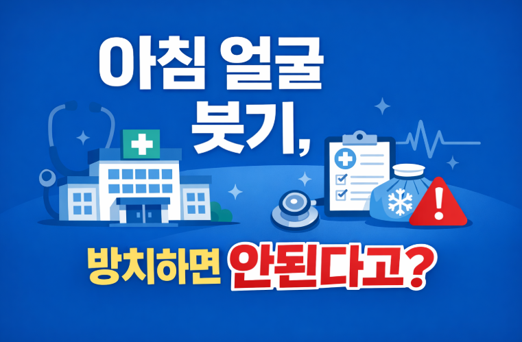 아침 얼굴 붓기, 병원에 가야 할 때는 언제일까? (최신 기준)