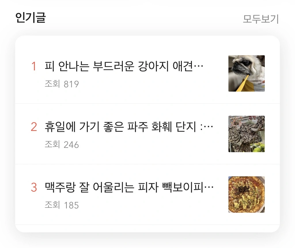 포스팅-조회수