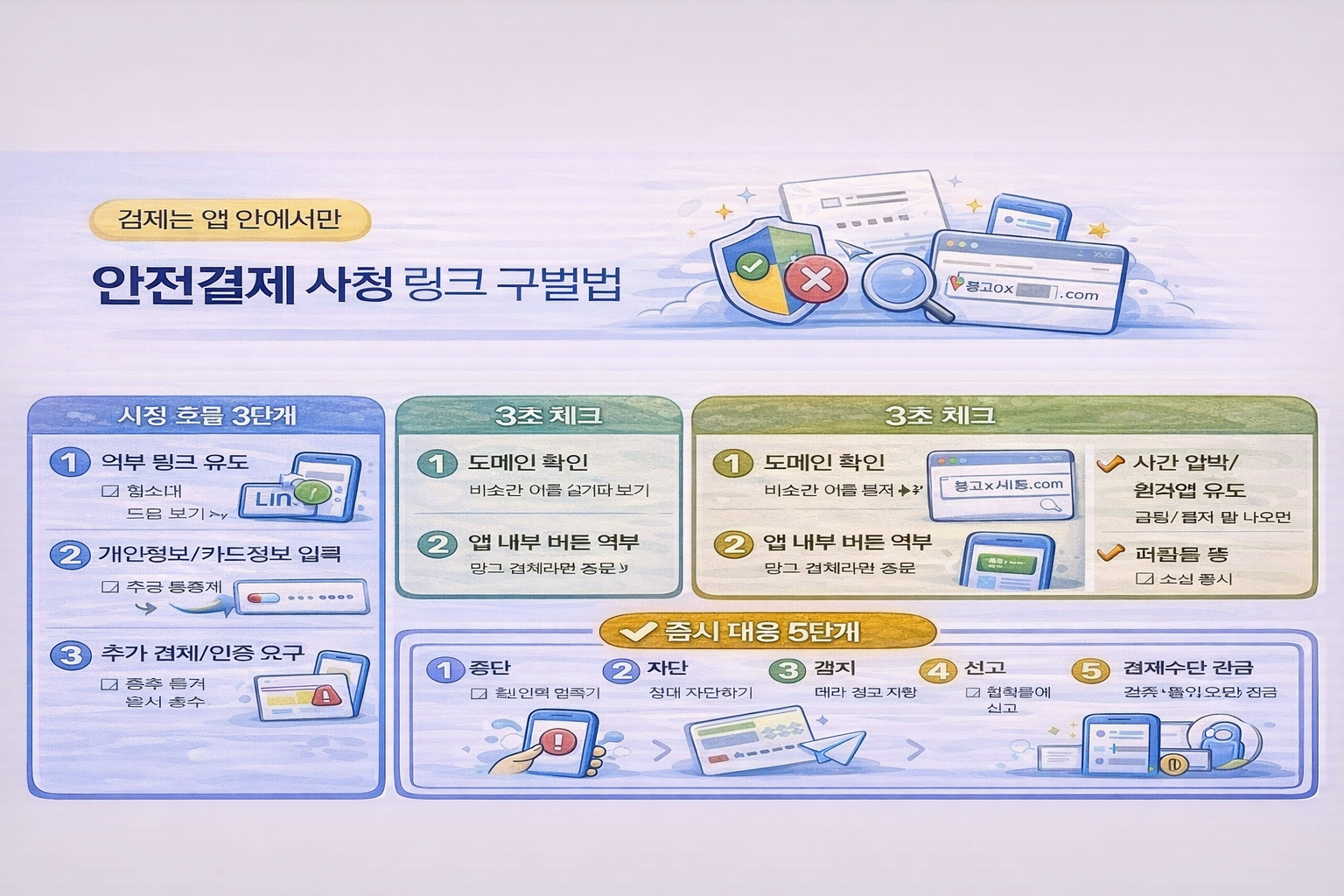 중고나라/번개장터 안전결제 사칭 구별법