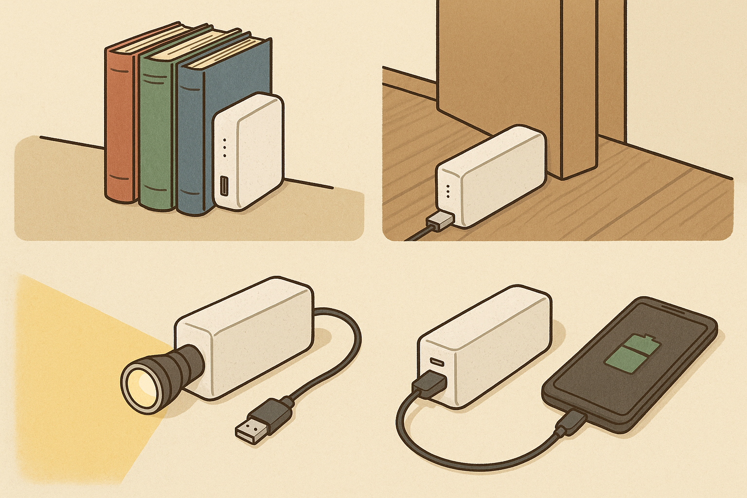 오래된 보조배터리 활용법