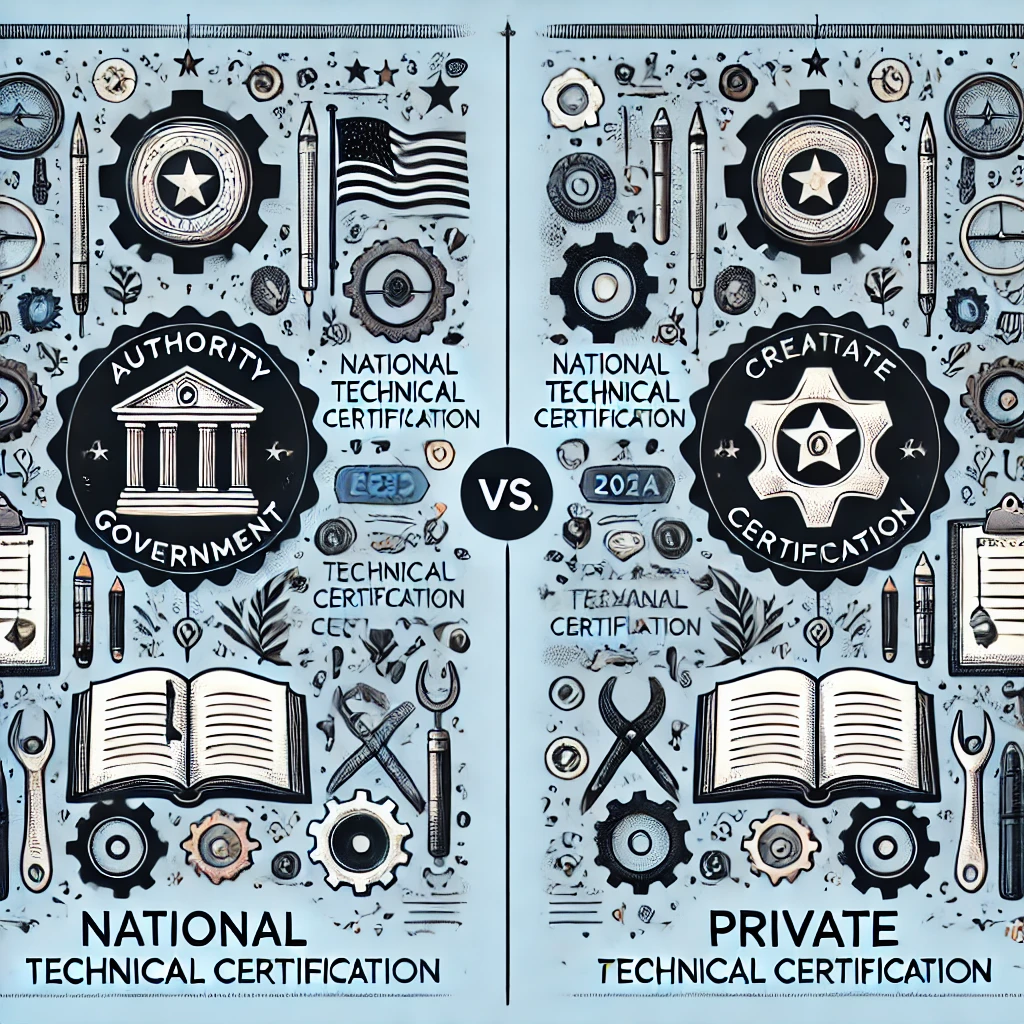 국가기술자격증과 민간자격증